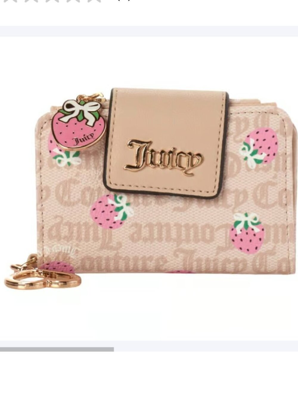 Juicy Couture Berry Sweet Bi-Fold Wallet NWT